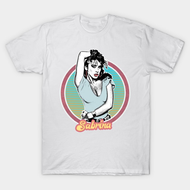 Sabrina // 80s Italo Fan Design T-Shirt by DankFutura